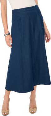Vince Camuto Seamed Midi Skirt