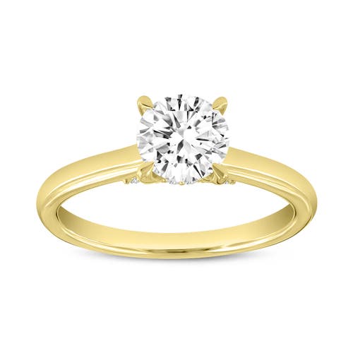 Luvmyjewelry Certified Round Shape Lab Grown Diamond (1.15 Ctw) Hidden Halo Ring In 14k Yellow Gold In 14k Yellow Gold