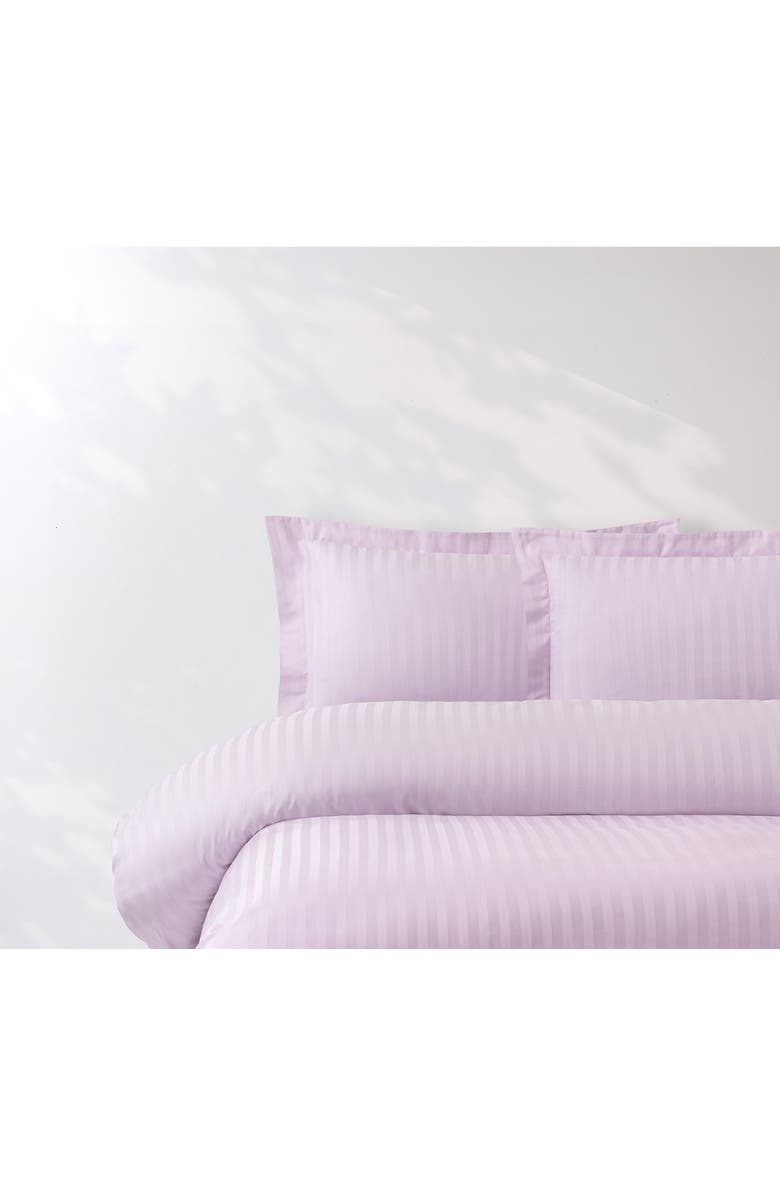 Brooks Brothers Set of Two Sateen Stripe Pillow Sham, Main, color, Lilac