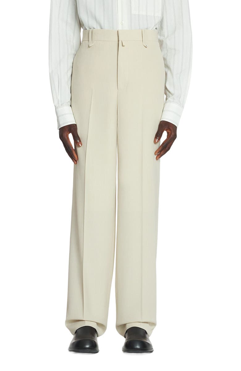 Lanvin LOOSE FIT WOOL-BLEND PANTS, Alternate, color, 