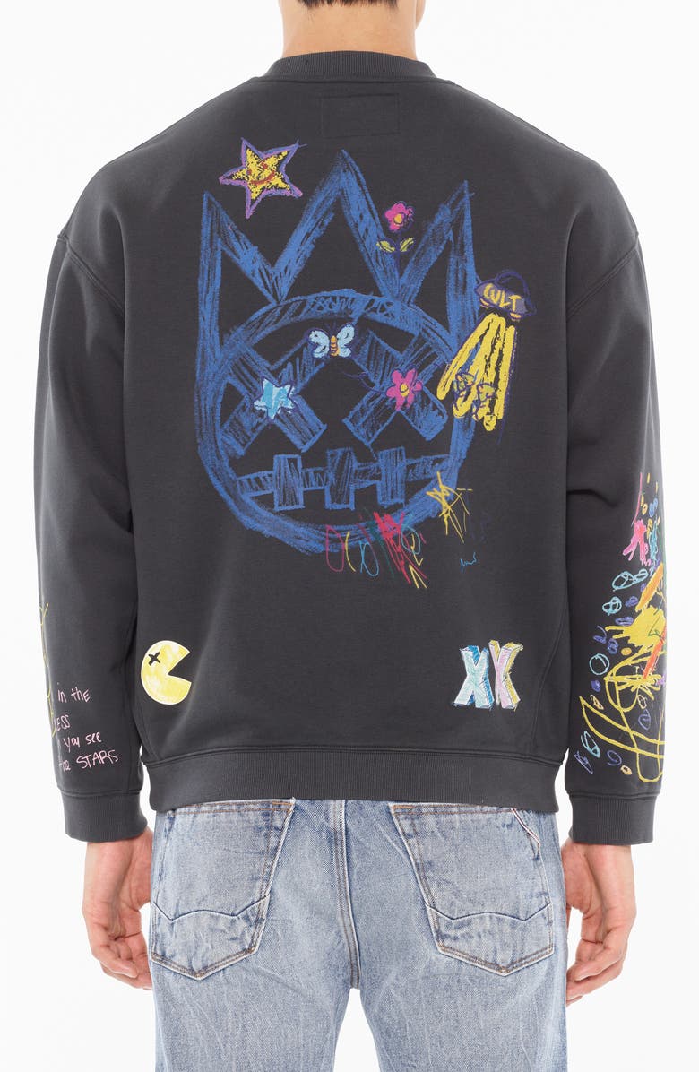 Cult of Individuality Graphic Sweatshirt, Alternate, color, Steel