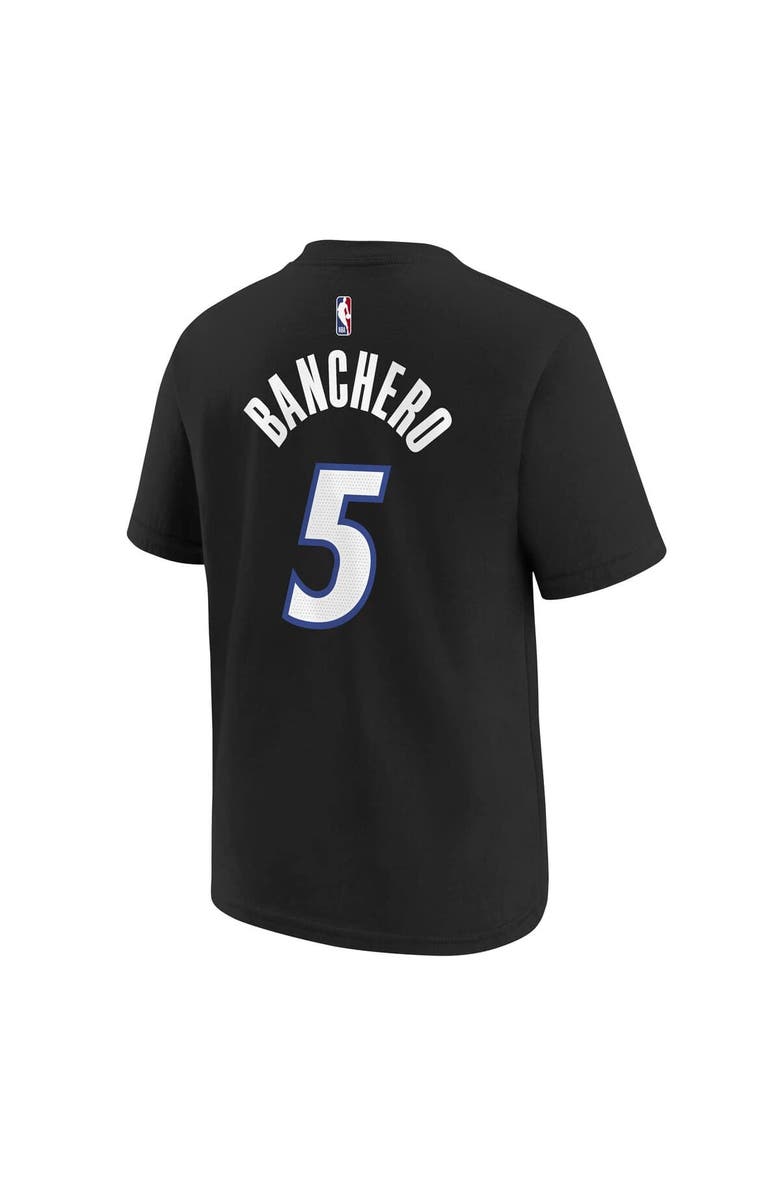 Jordan Brand Youth Jordan Brand Paolo Banchero Black Orlando Magic Name & Number T-Shirt - Statement Edition, Alternate, color, Black