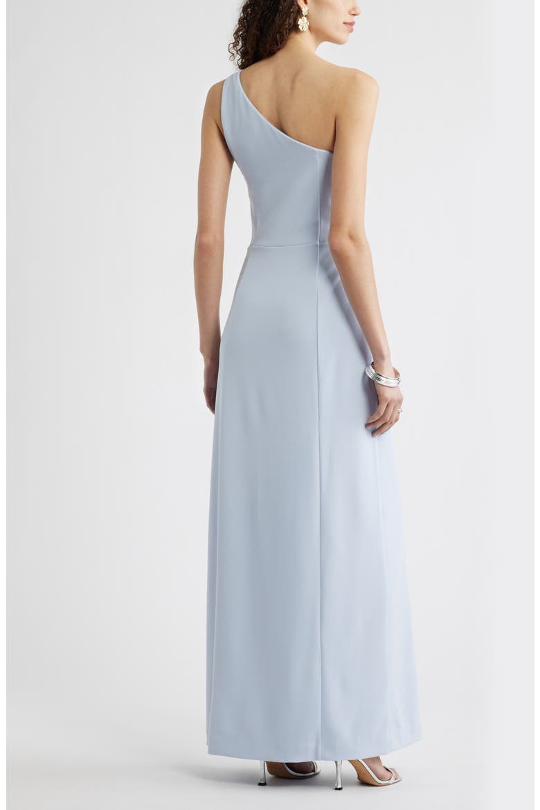 One-Shoulder Maxi Cocktail Dress, Alternate, color, BLUE HALOGEN