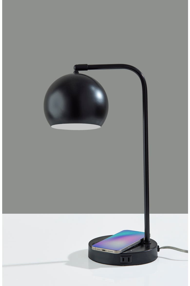 Emery Supercharger Desk Lamp, Alternate, color, BLACK