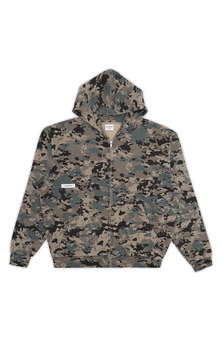STUDENTS Grantsville Camo Zip Hoodie, Main, color, Camo