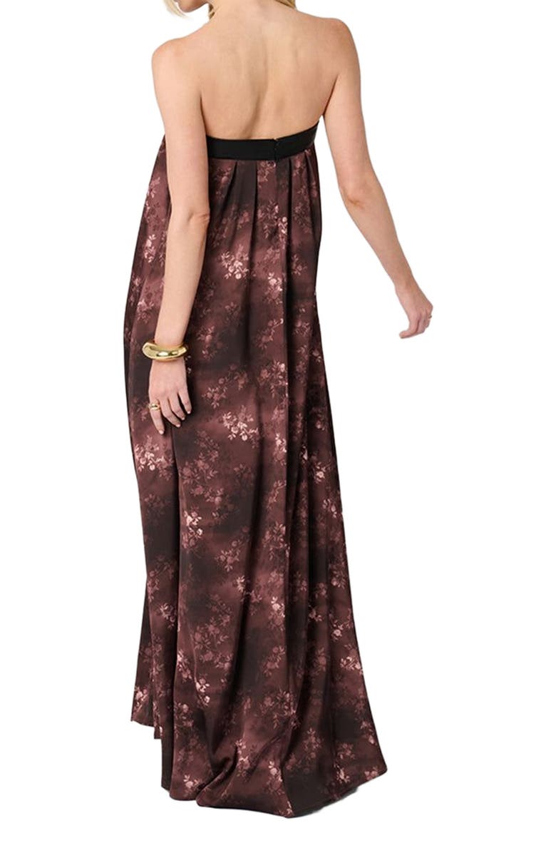 WeWoreWhat Strapless Maxi Dress, Alternate, color, Chestnut Multi