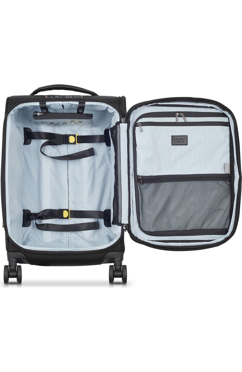 Delsey Paris Wagram 2 Piece Set - 20" Carry-On Spinner & Briefcase with Laptop Sleeve, Alternate, color, Black