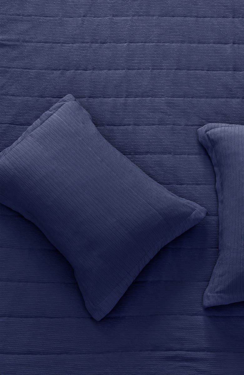 Woven & Weft Textured Quilt, Alternate, color, Navy