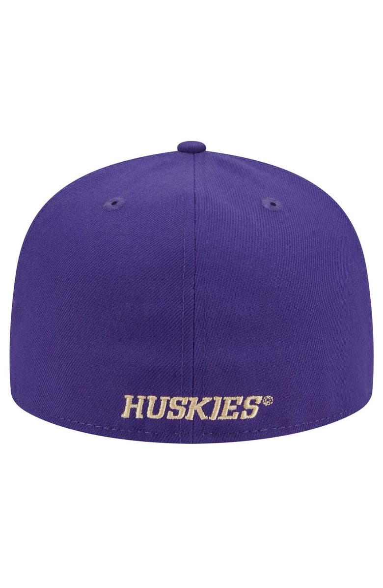New Era Men's New Era Purple Washington Huskies 59FIFTY Fitted Hat, Alternate, color, 