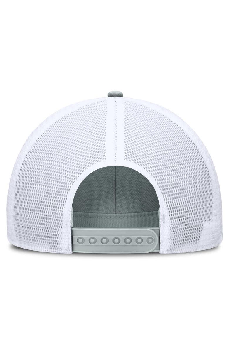 Nike Men's Nike Silver/White Michigan State Spartans 2025 On-Field Rise Engineered Trucker Adjustable Hat, Alternate, color, Silver
