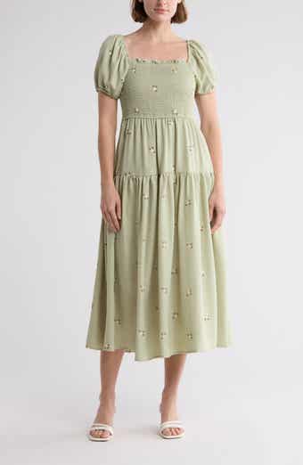 Floral Embroidered Maxi Dress