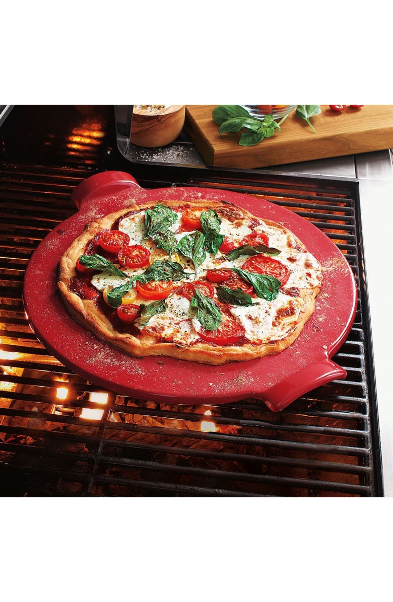 Emile Henry Made In France Flame Individual Pizza Stone, 10", Set of 2, Figue, Alternate, color, Figue