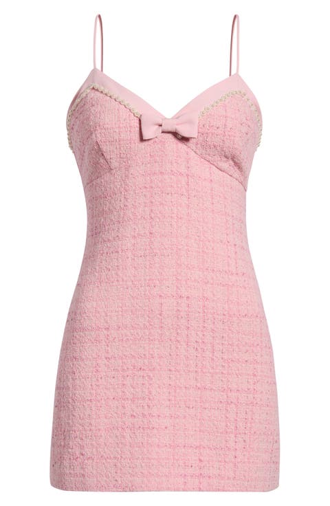 Florencio Sleeveless Tweed Minidress