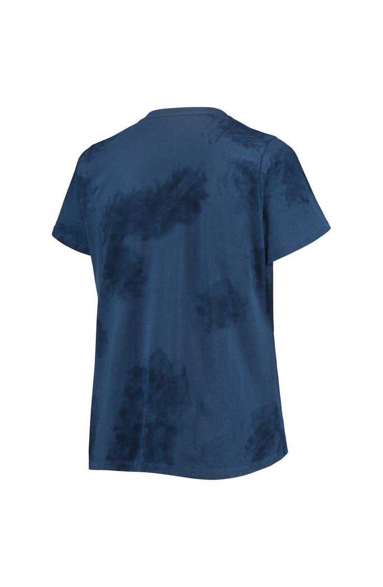 PROFILE Women's Navy Washington Nationals Plus Size Cloud V-Neck T-Shirt, Alternate, color, 