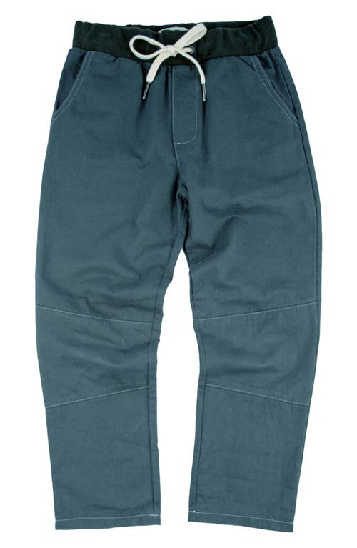 Miki Miette Kids' Jack Cotton Drawstring Pants in Denim 