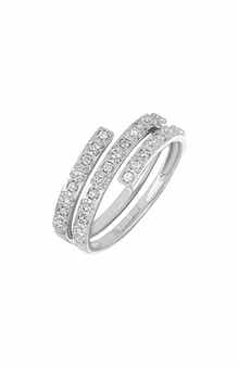18k Gold Gatsby Diamond Crossover Ring