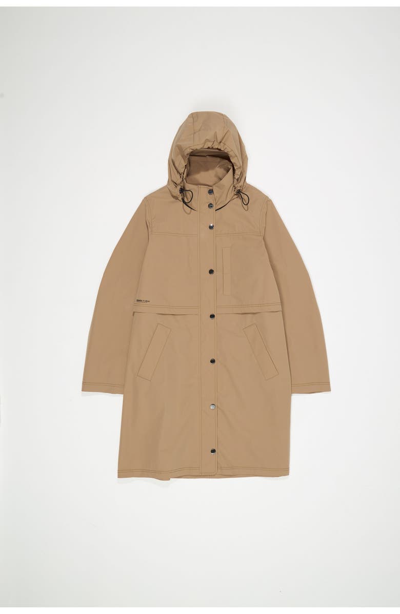 Bimba y Lola Straight Trench, Main, color, Light Camel