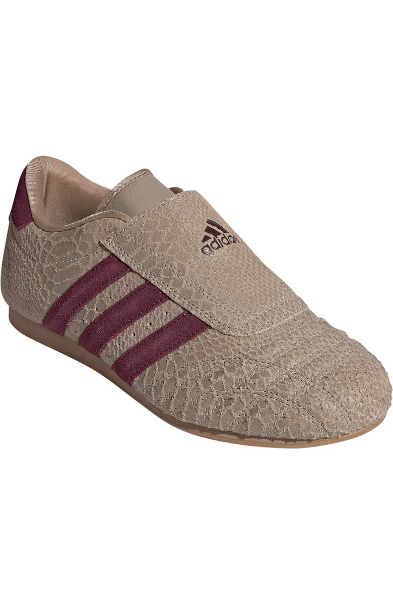 adidas Taekwondo Shoe, Main, color, Trace Khaki/ Maroon/ Gum 3