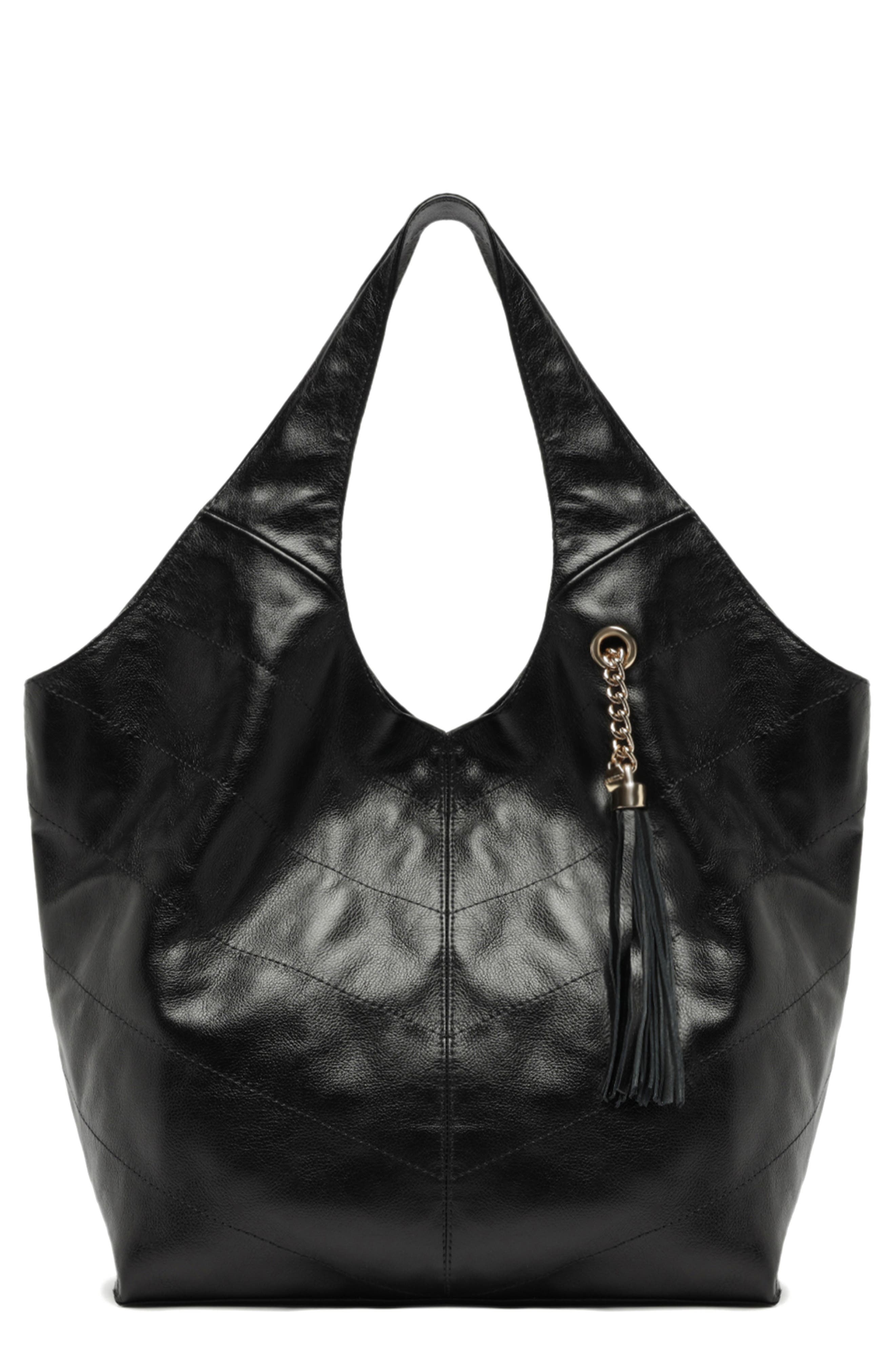 Arezzo Large Sonya Leather Hobo, Main, color, 
