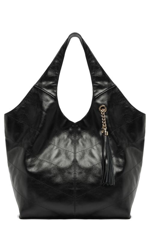 Arezzo Large Sonya Leather Hobo In Black