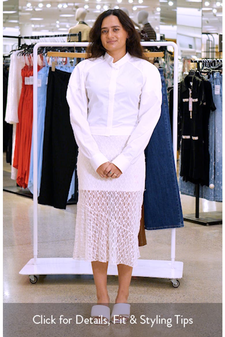 Cotton Poplin Saddle Shirt video
