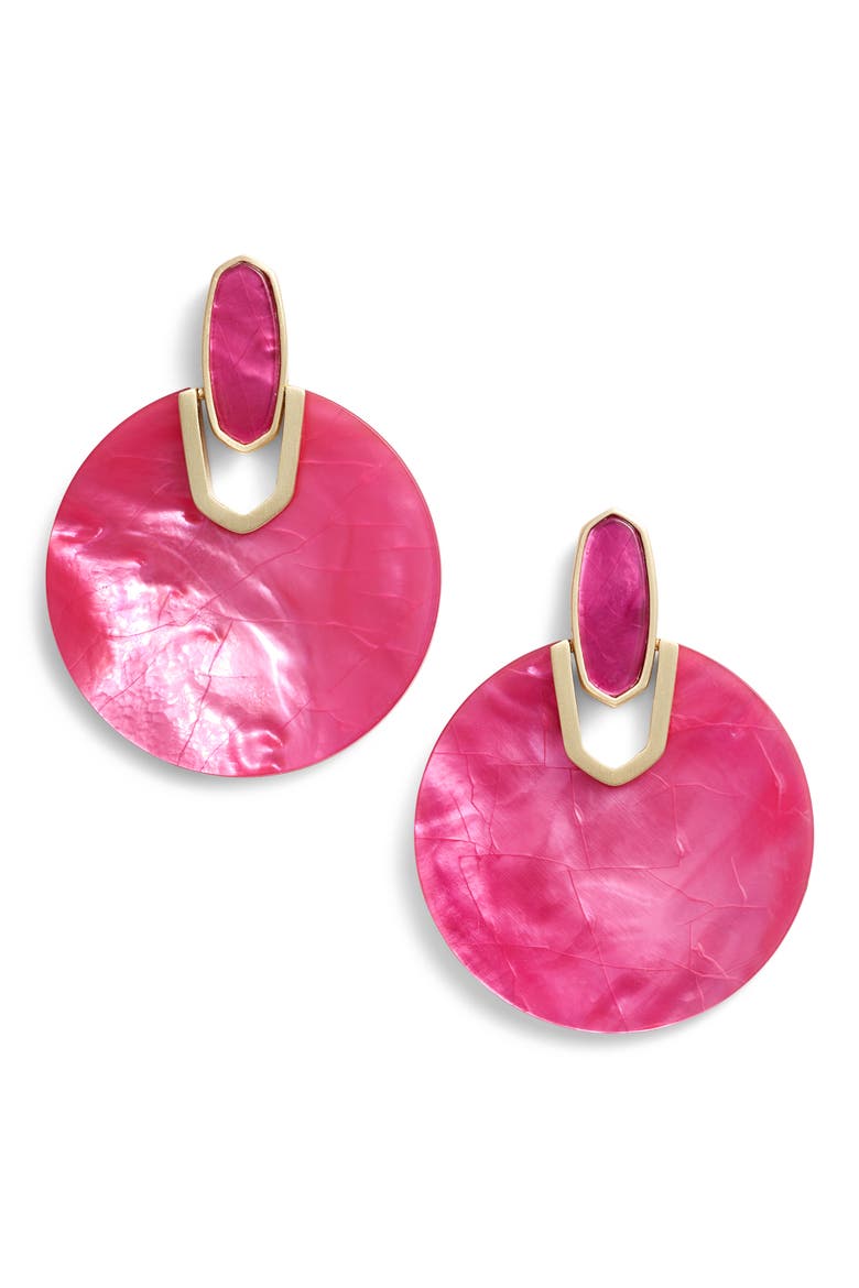 Didi Drop Earrings, Main, color, AZALEA ILLUSION/ GOLD