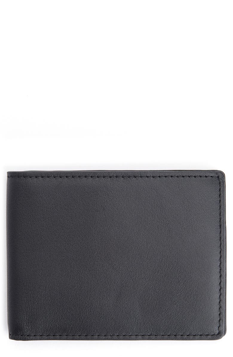 ROYCE New York RFID Leather Bifold Wallet, Main, color, Black