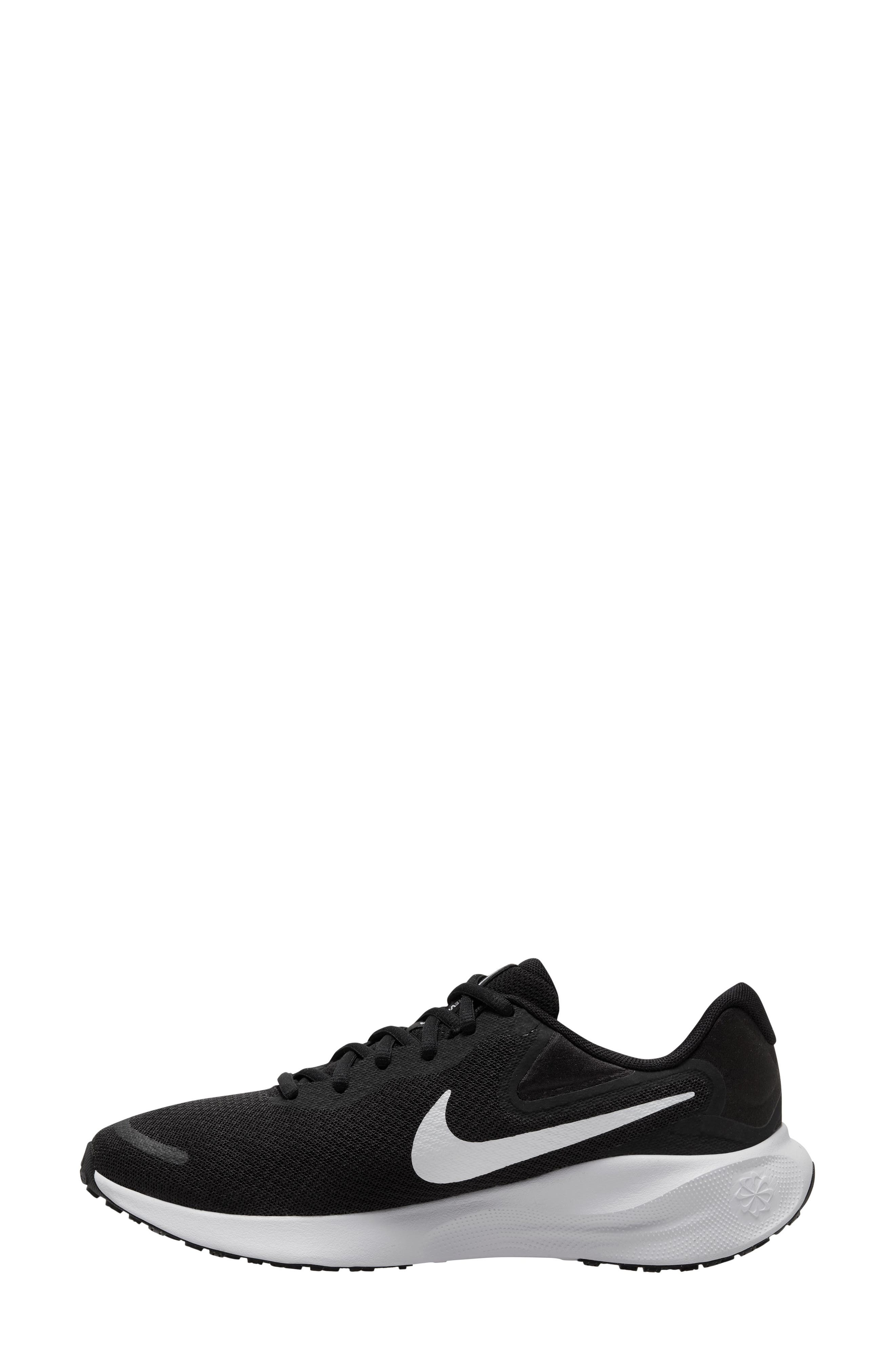 Nike Revolution 7 Running Shoe, Alternate, color, Black/ White