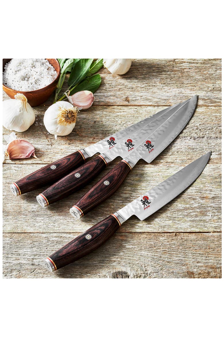 4-Pack Artisan Steak Knives, Alternate, color, SILVER