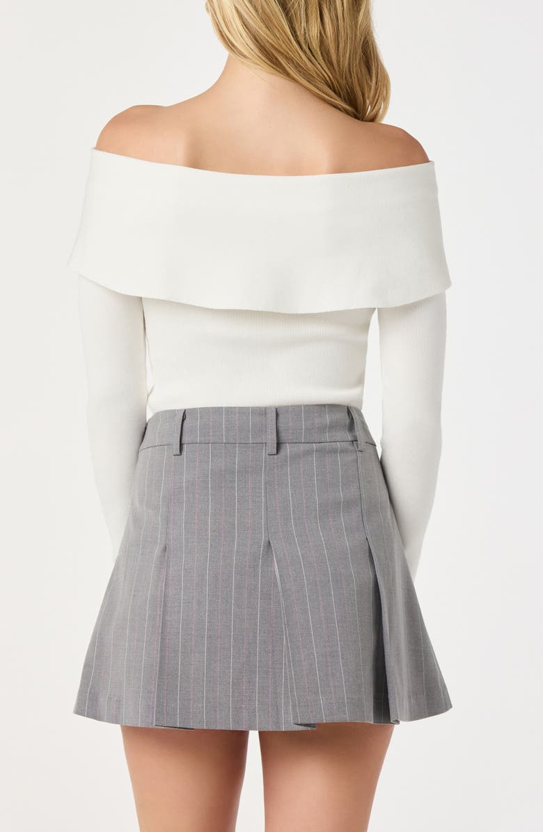 ASTR the Label Off the Shoulder Sweater, Alternate, color, Off White