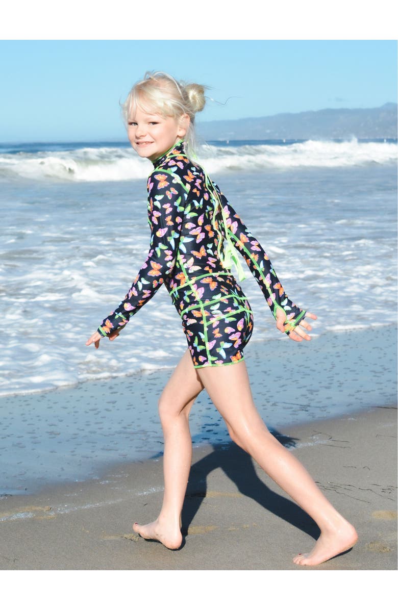 TUTUBLUE Girls' One-Piece Swimsuit - UPF 50+, Alternate, color, Black