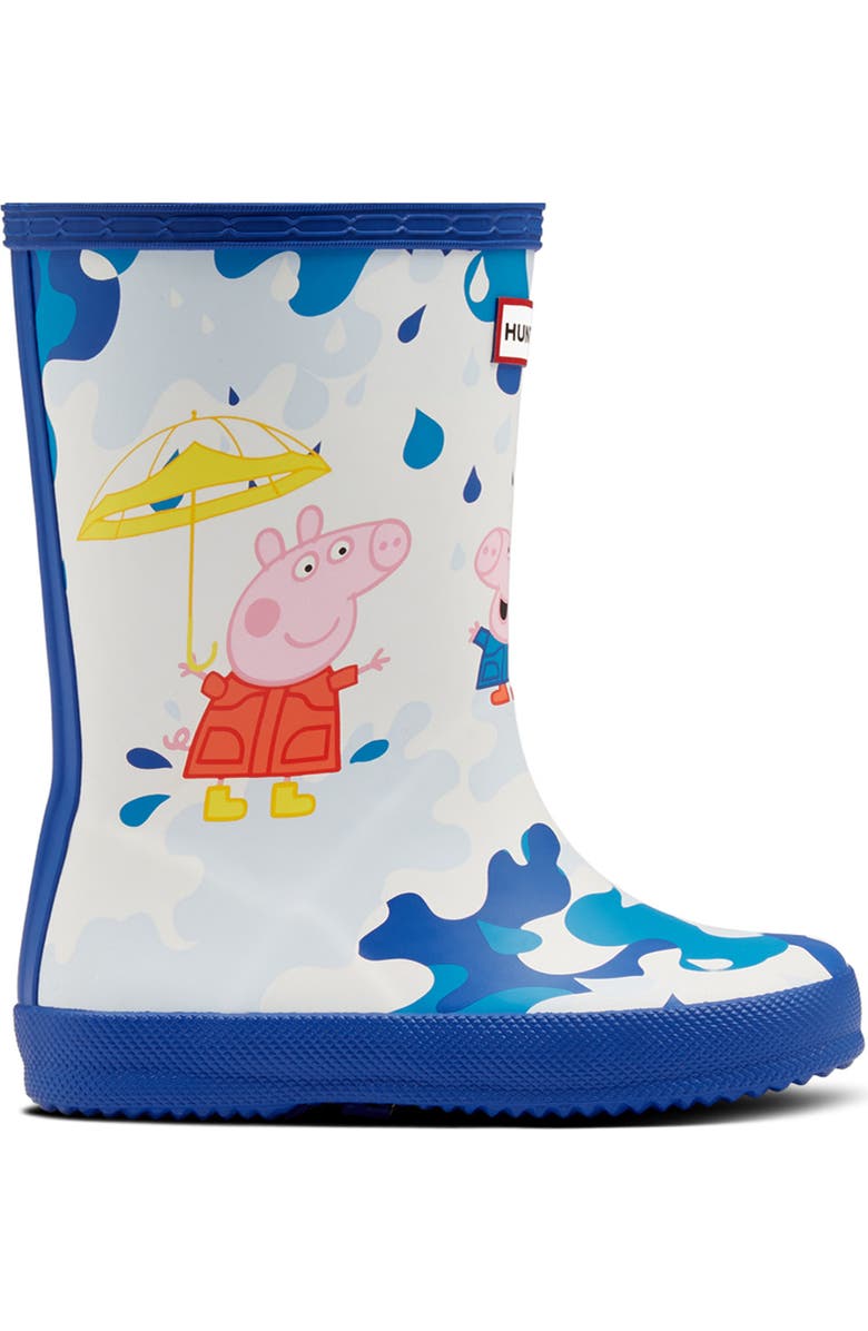 Hunter x Peppa Pig Muddy Puddles Rain Boot, Alternate, color,