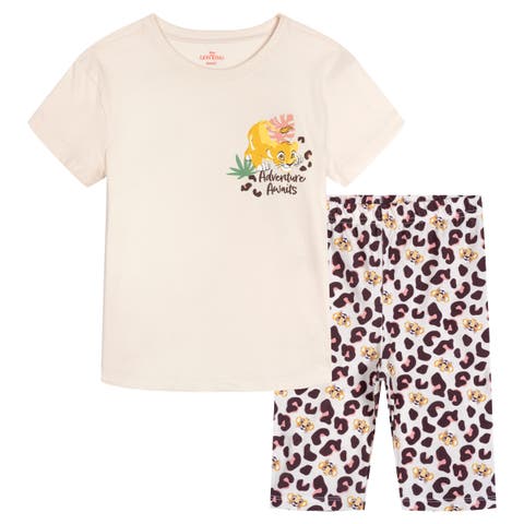 Lion King 2-Piece T-Shirt and Bike Shorts Set (Toddler, Little Kid & Big Kid)