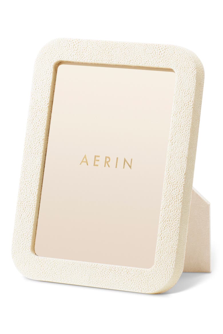 Classic Faux Shagreen Cream Frame, Main, color, CREAM