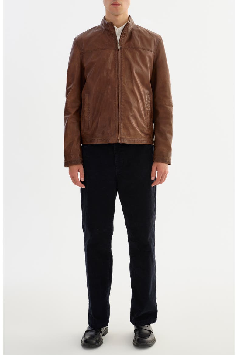 Leather Jacket, Alternate, color, TAN
