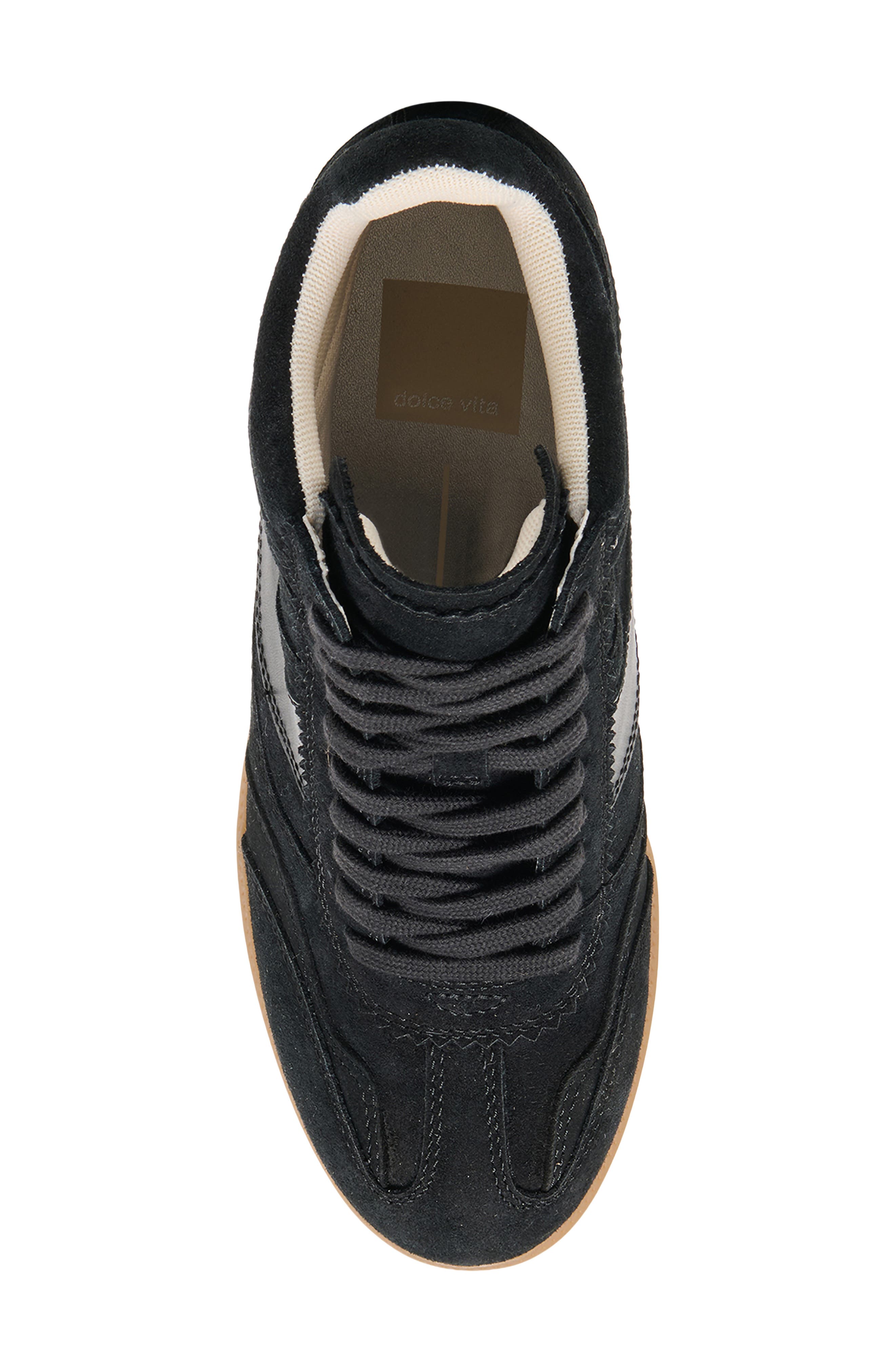 Dolce Vita Issac High Top Wedge Sneaker, Alternate, color, Onyx Suede