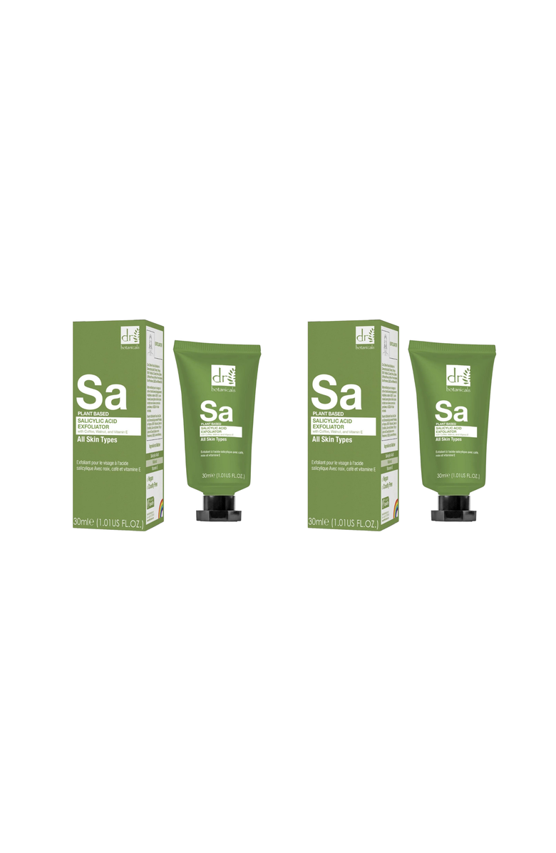 DR BOTANICALS Salicylic Acid Exfoliator with Coffee, Walnut 
Vitamin E 30ml x 2 Duo Set, Main, color, 