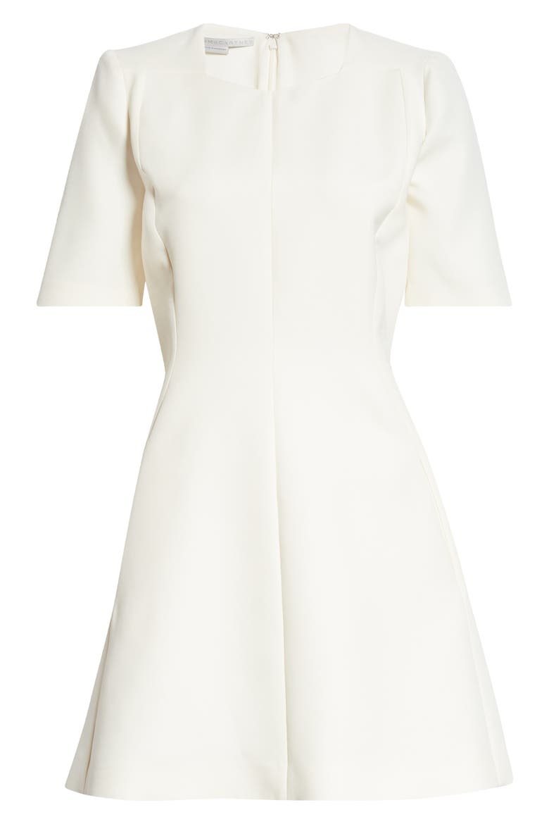 Wool Blend Minidress, Alternate, color, WINTER WHITE