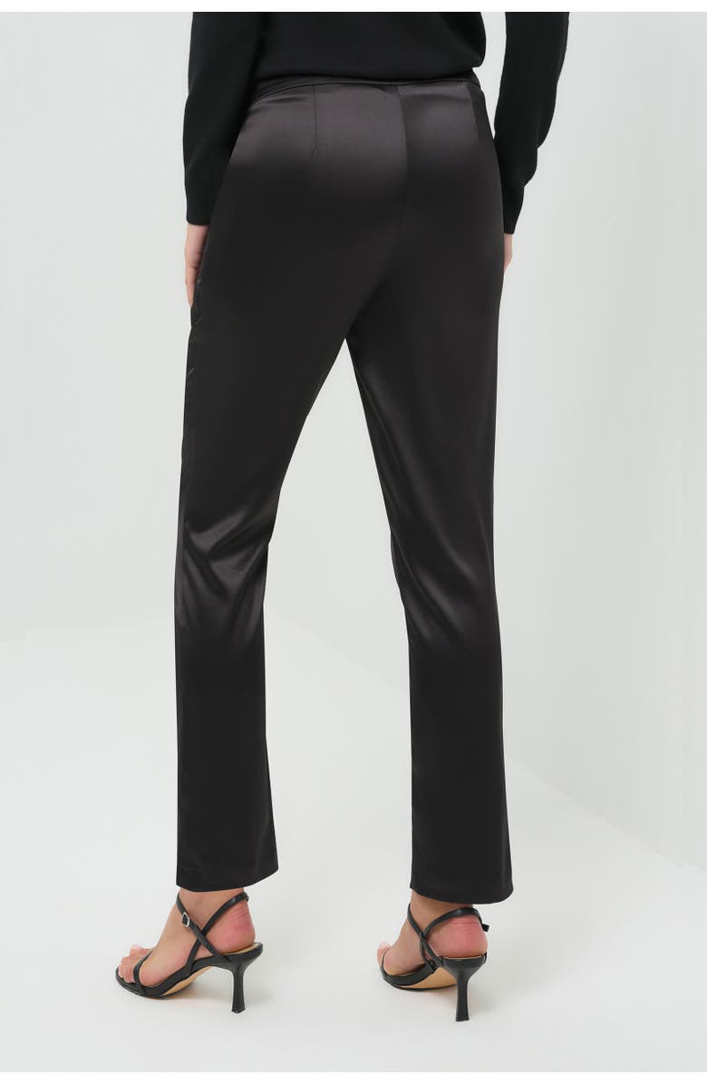 Anatomie Arden Satin Straight Leg Pant, Alternate, color, Black