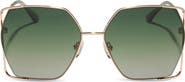 DIFF Donna IV 61mm Gradient Polarized Square Sunglasses