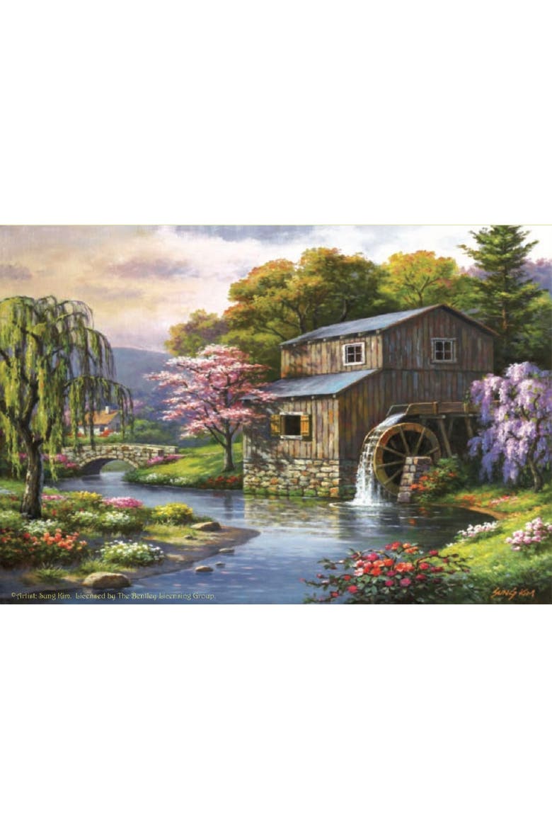Spring at the Mill 300 piece Jigsaw Puzzle for Adults, Alternate, color, Multicolor