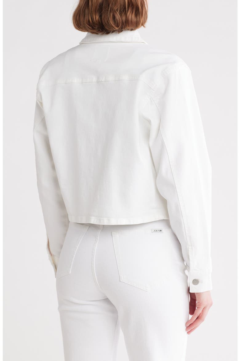 Crop Denim Jacket, Alternate, color, WHITE