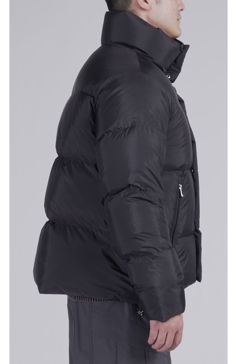 AlphaStyle Leverett Cropped Down puffer, Alternate, color, Black