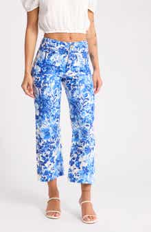 Joie Floral Print Wide Leg Pants