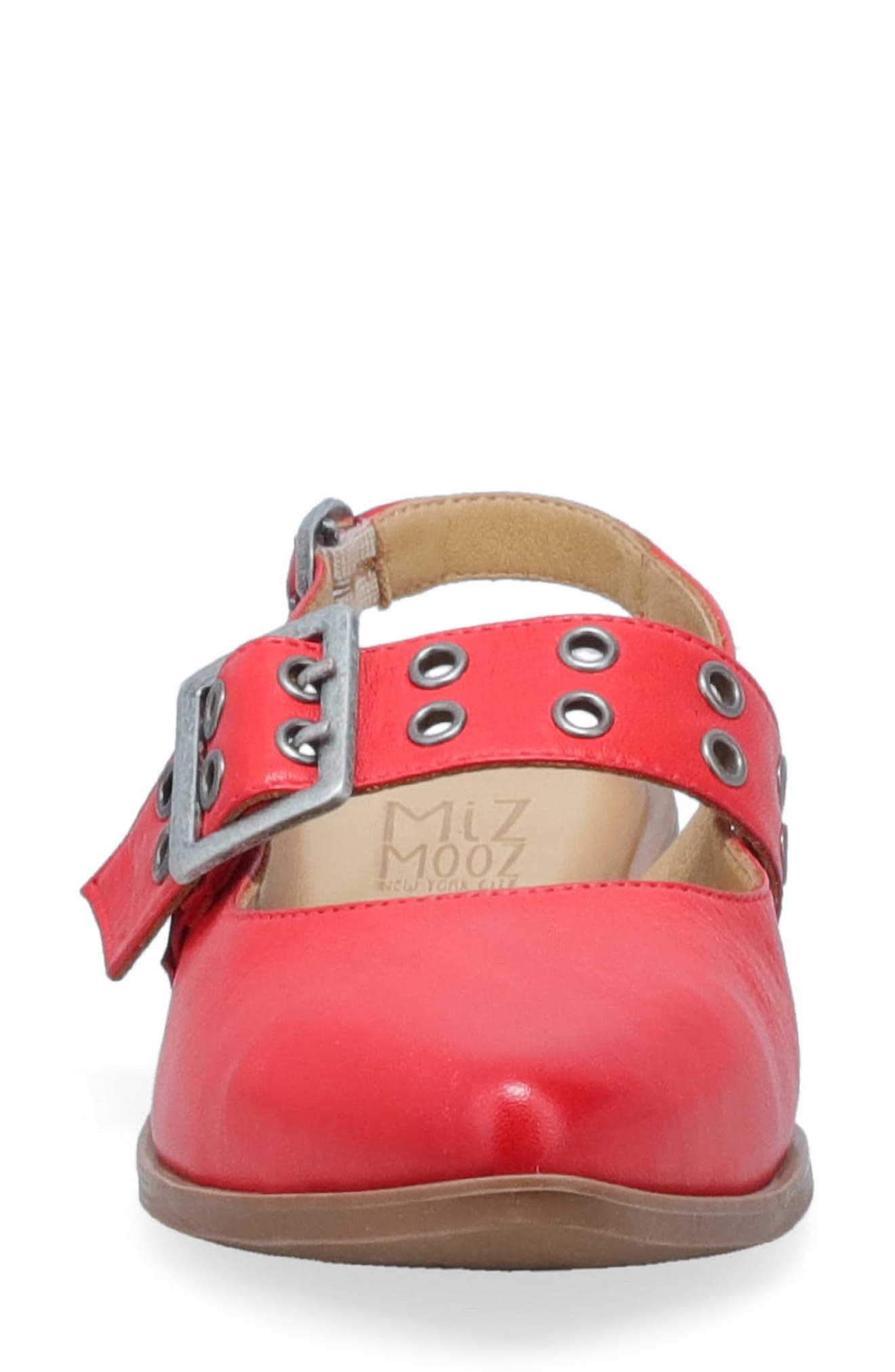 Freya Slingback Pointed Toe Mary Jane, Alternate, color, SCARLET