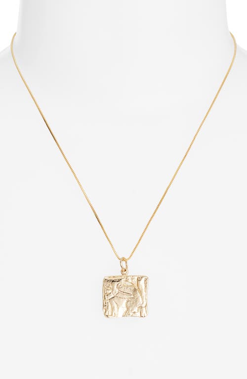 Child Of Wild Bastet Pendant Necklace In Gold