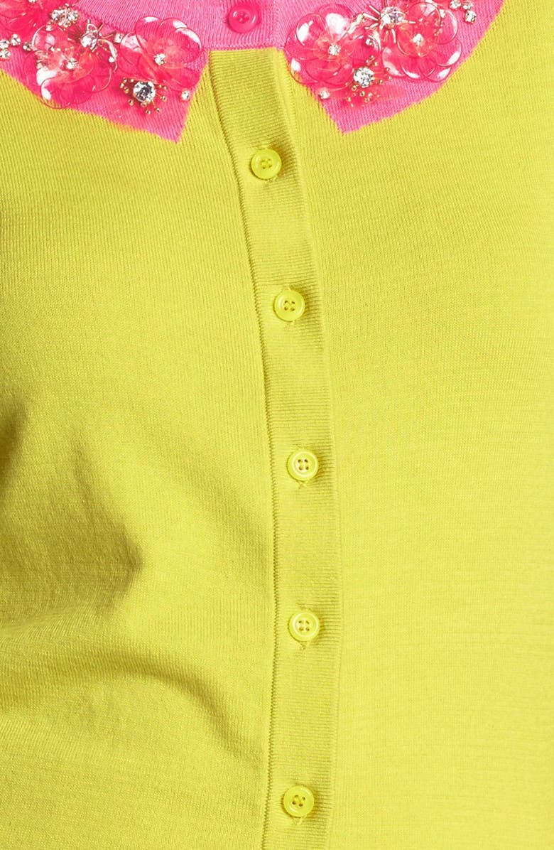 Kate Spade New York 'azalea' embellished cardigan, Alternate, color,