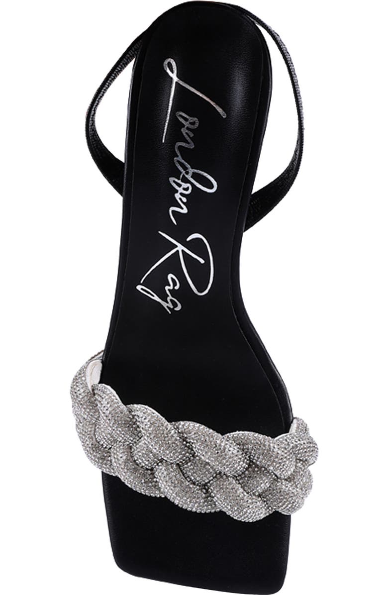LONDON RAG High Society Diamante Slingback Sandal, Alternate, color, Black