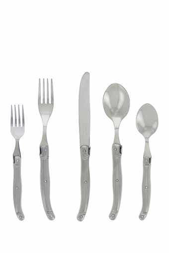 FRENCH HOME Laguiole 20-Piece Stainless Steel Flatware Set - Silver