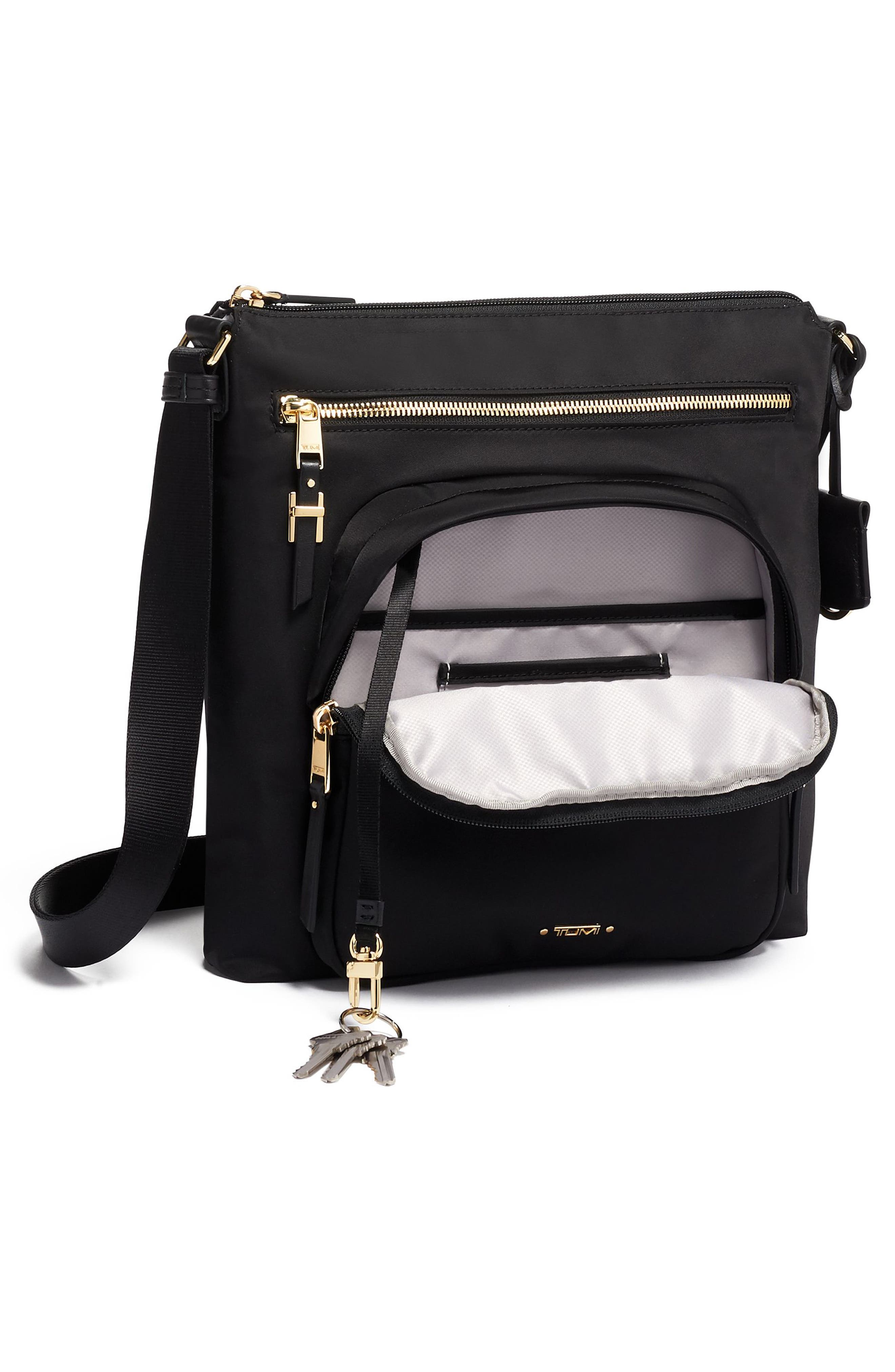 TUMI Voyageur Carmel Nylon Crossbody Bag, Alternate, color, 